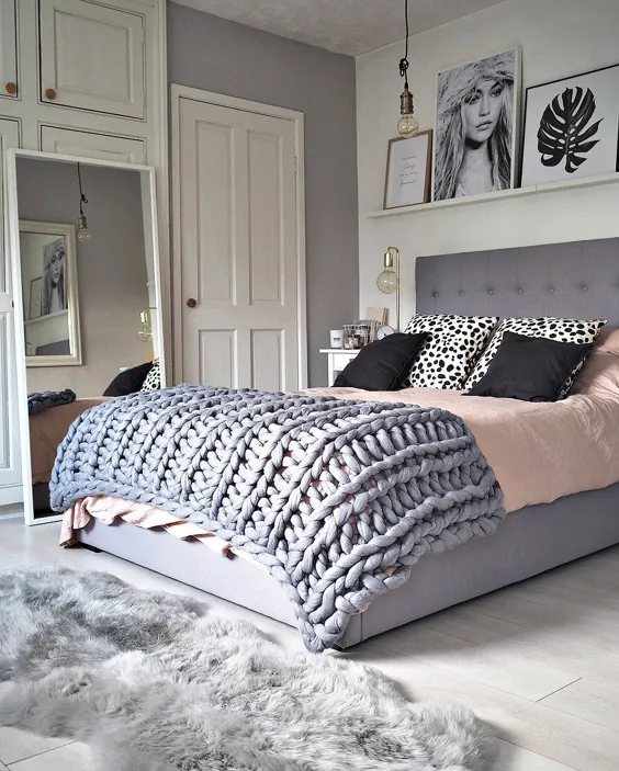 اتاق خواب الهام گرفته از اسکاندیناوی