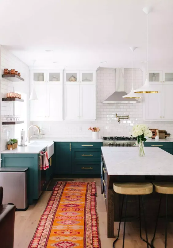 بهترین آشپزخانه های سبز تیره مثل همیشه »جسیکا بریگهام
