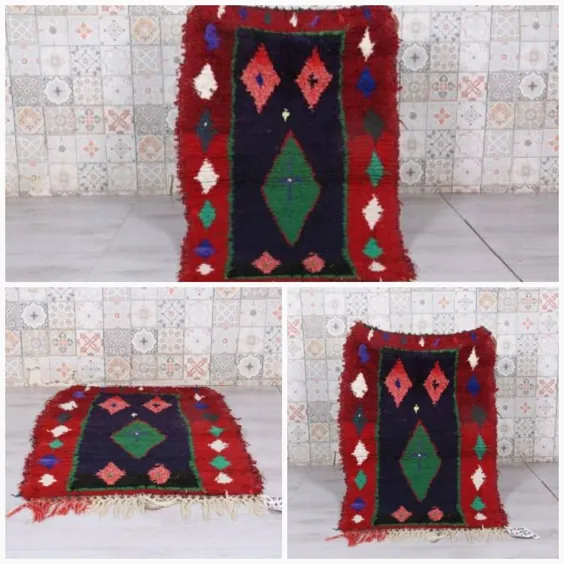 فرش آزیلال کوچک مراکشی ، 2.6 FT X 3.9 FT |  eBay