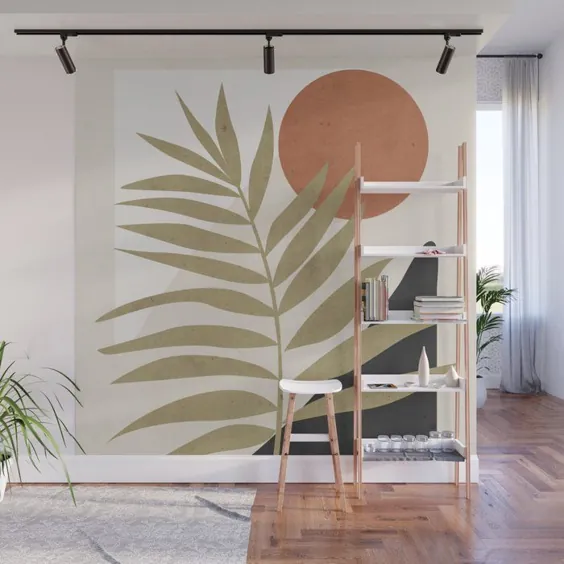Tropical Leaf- چکیده هنر 9 دیواری دیواری توسط thindesign