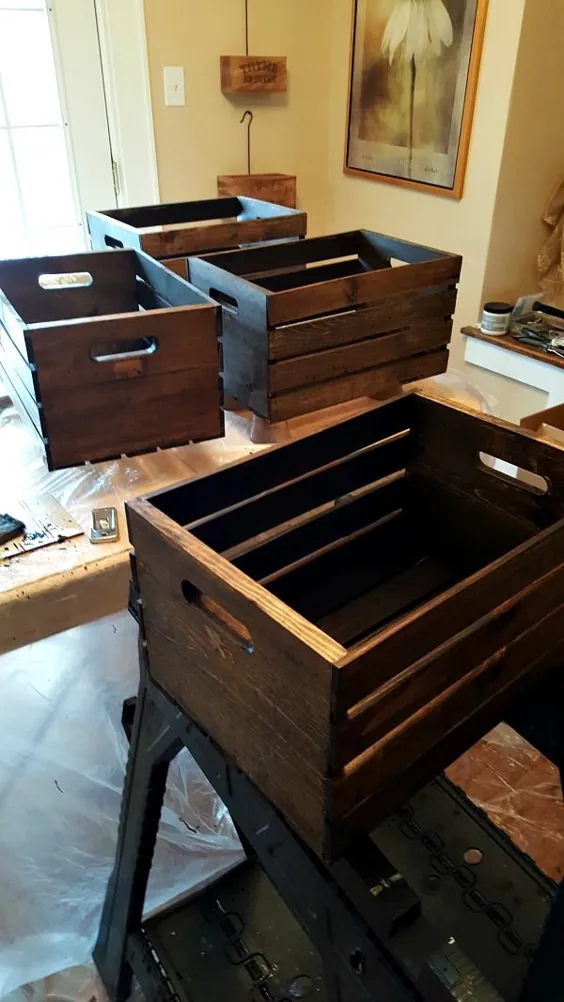 جا کفشی جعبه چوبی DIY - از خانه جولی به صورت زنده پخش می شود