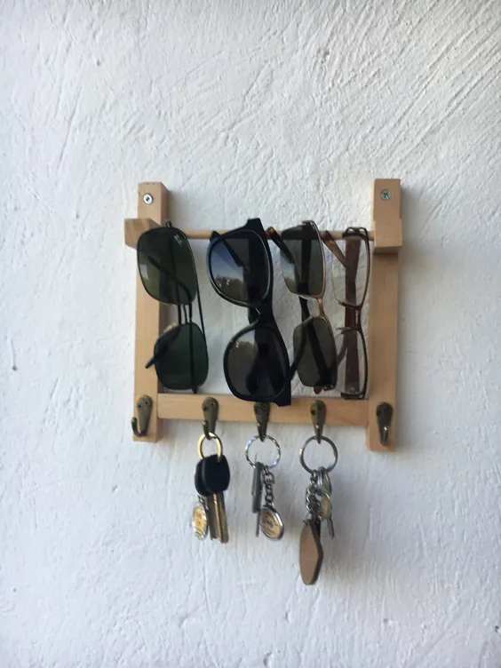 نگهدارنده عینک آفتابی و دیواری عینک آفتابی Key Rack Wall |  اتسی
