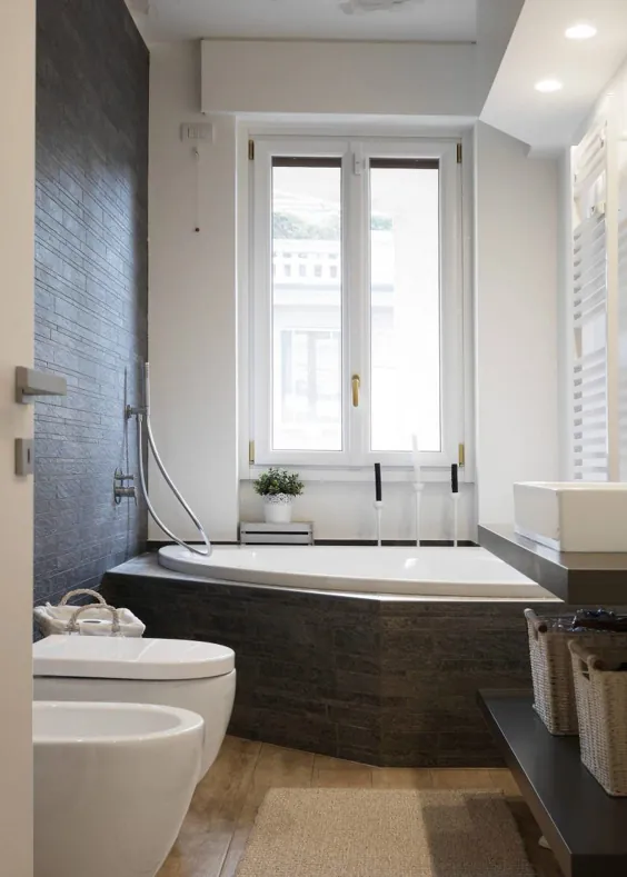 Ein kleines Bad zum Wellenesstempel: Voller Genuss und elitärem Lebensstil auf 8 m2 - Badezimmer، Wellness & Spa - ZENIDEEN