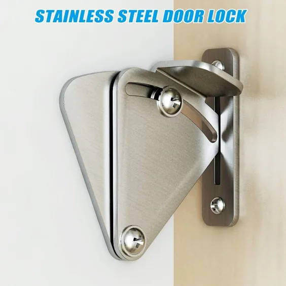 3.32 دلار 34٪ تخفیف | یک قفل قفل ضد زنگ برای درب های کشویی چوبی درب انبار انبار انبار  - AliExpress