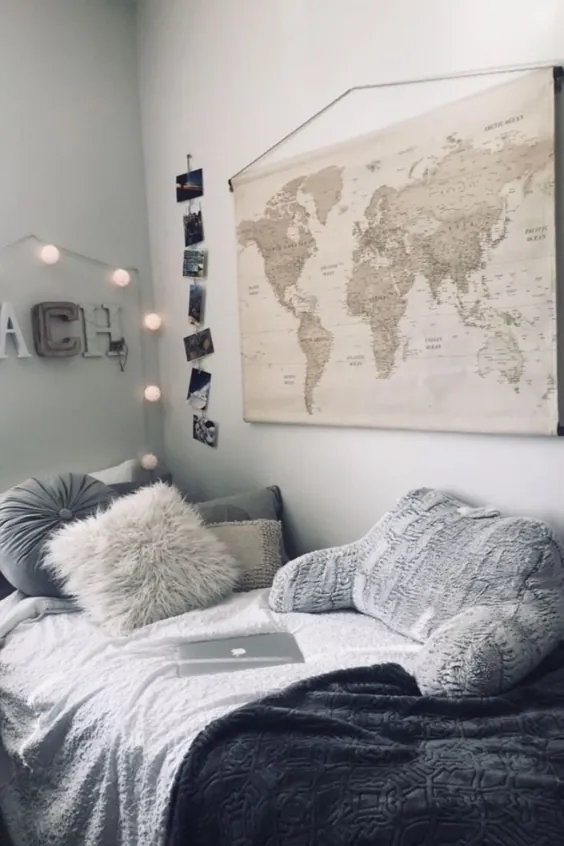 19 ایده زیبا و دکوراسیون دیوار خوابگاهی که ما در حال حاضر دوستشان داریم |  دکور اتاق خوابگاه کالج