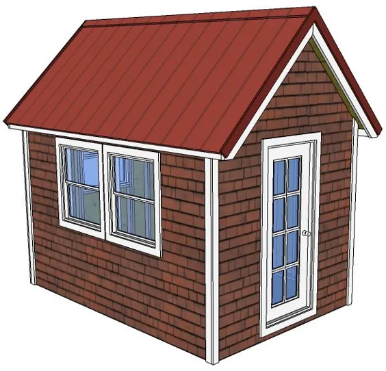 8 × 12 خانه کوچک - برنامه های رایگان - TinyHouseDesign