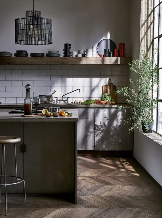 یک آشپزخانه به سبک صنعتی - نگاه کنید - طراح عزیز