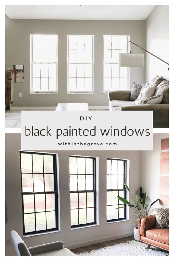 نحوه رنگ آمیزی قاب ها و صفحه های پنجره سیاه - درون نخلستان