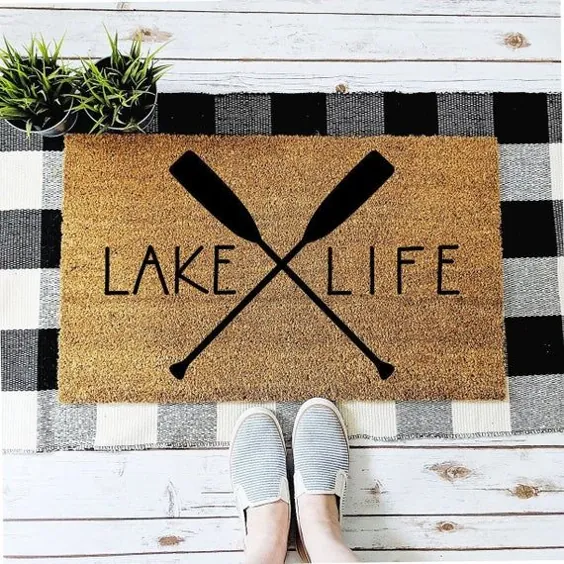 Lake Doormat |  دکور خانه دریاچه |  دکور تابستانی |  هدیه گرم خانه