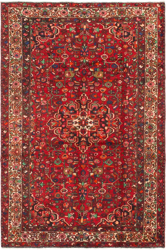 قرمز 6 '8 10 10' 3 فرش بختیار ایرانی