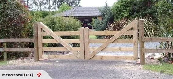 جفت ورودی دروازه چوبی (3.6 متر ، سبک "high end") |  تجارت من بازار