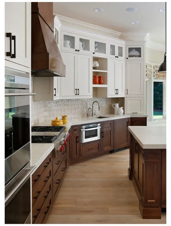 ترکیب های رنگی کابینت آشپزخانه سیاه و سفید