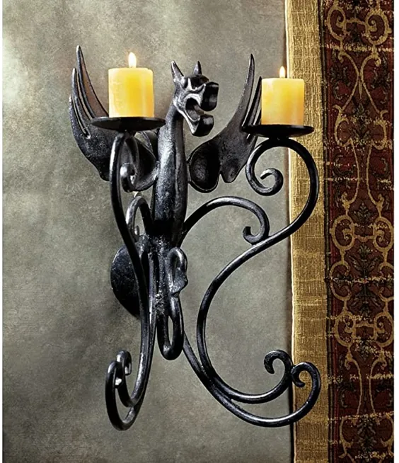 تزیین نگهدارنده شمع دیواری آهنی تزئینی Gothic 16 قرنیز