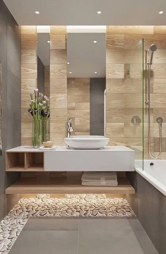 Erfrischende 98 wundervolle Badezimmer-Ideen Beige # حمام # بازسازی # وان - بلاگ من