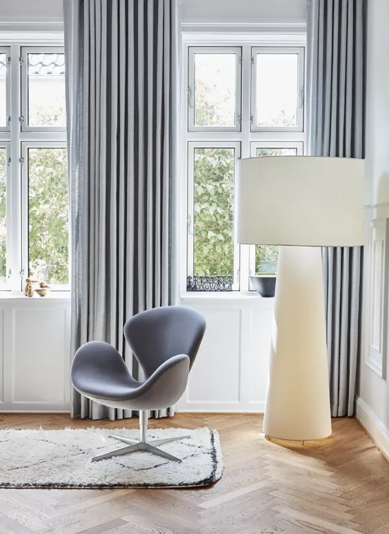 مینیمالیسم ظریف در خانه فروشنده بصری پرنیل لیککه - فضای طراحی دانمارکی
