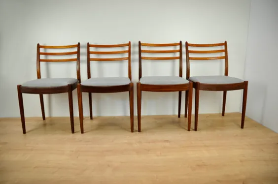 صندلی های ناهار خوری Vintage توسط V. Wilkins برای G-Plan ، دهه 1960 ، مجموعه 4 |