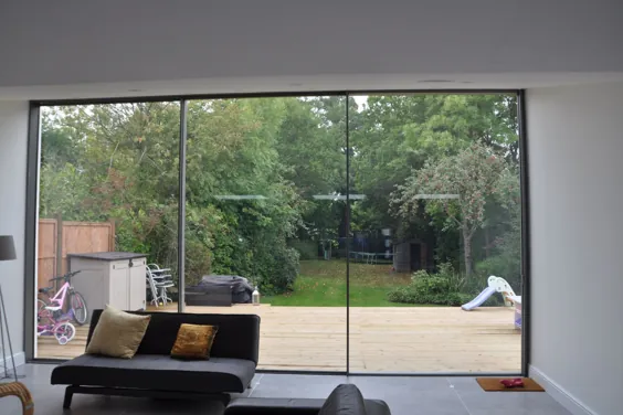 درهای پاسیو مدرن: درب های دو برابر در مقابل درهای کشویی |  حداقل پنجره ها