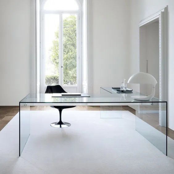 میز شیشه ای هوا توسط Gallotti & Radice - Klarity - مبلمان شیشه ای