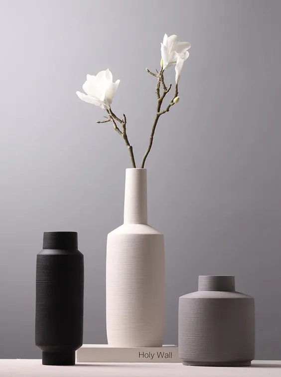 گلدان مدرن / گلدان سرامیکی دست ساز / دکوراسیون مینیمالیستی |  اتسی