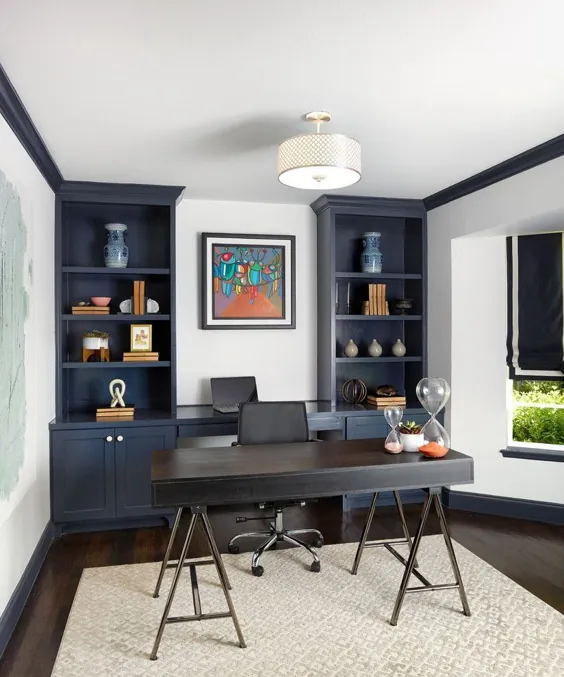 18 طرح عالی عالی برای دفتر خانه که می خواهید در آنها کار کنید