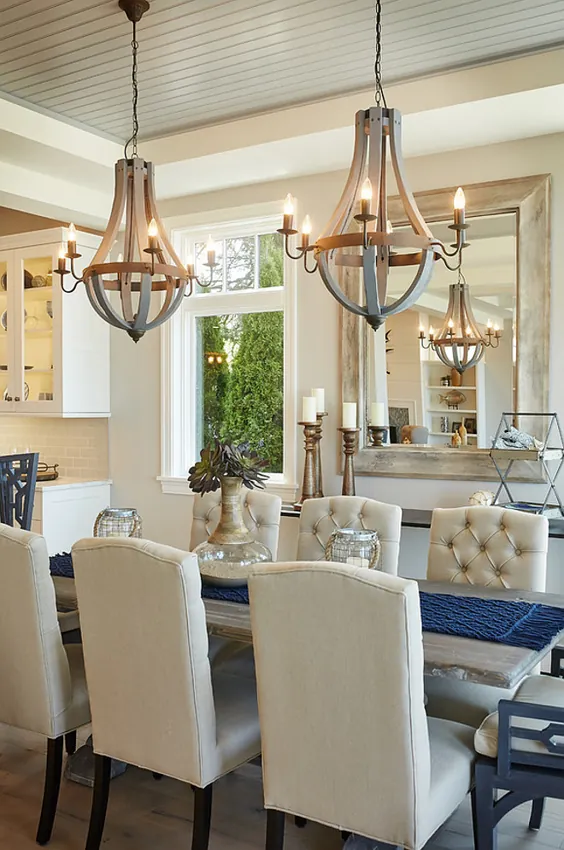 انتخاب چراغ روشنایی با اندازه و شکل مناسب برای اتاق غذاخوری خود + نکات ساده در مورد نحوه قرارگیری - Style House Interiors