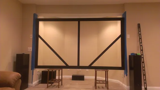 صفحه نمایش پروژکتور DIY 128 "