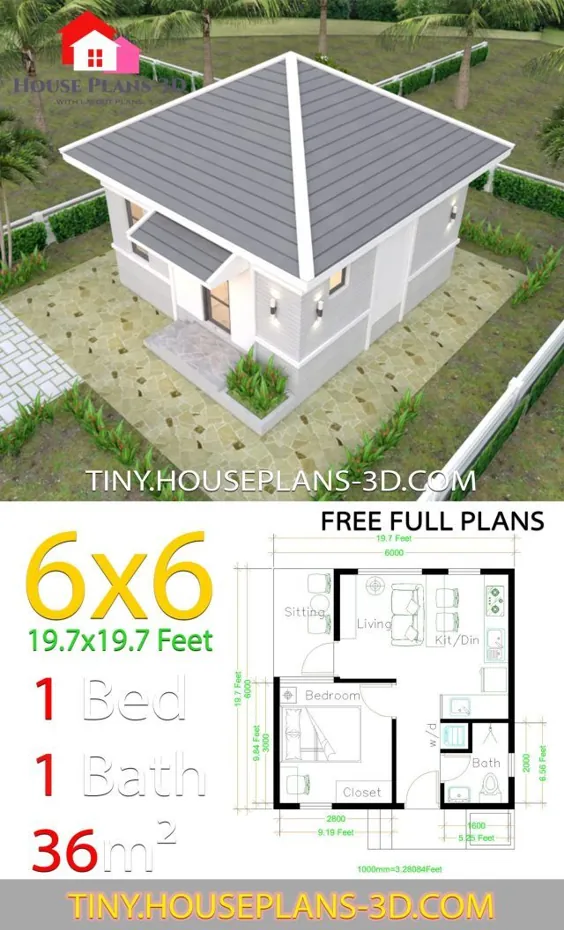 55 نقشه خانه کوچک Hip Roof 2016
