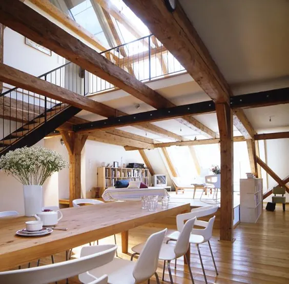 اتاق هایی با سقف شیب دار - ایده هایی برای مبلمان ، دیوارها و موارد دیگر