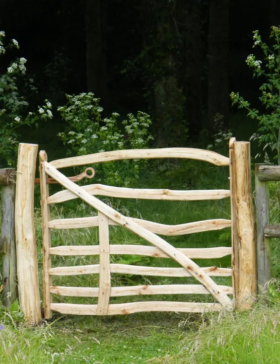دروازه باغ چوبی سفارشی