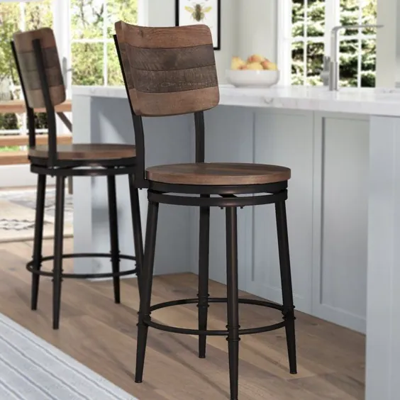 این چهارپایه های چوبی Farmhouse به آشپزخانه شما جوانا گینز جنب و جوش می بخشد