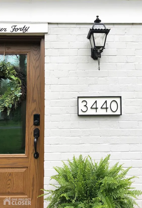 چگونه علامت مدرن شماره خانه DIY بسازیم