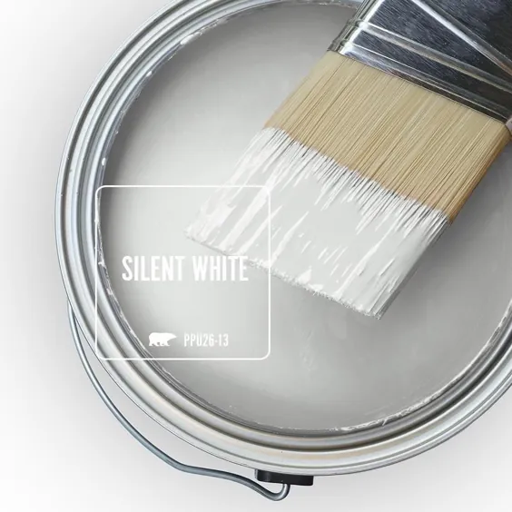 BEHR ULTRA 1 گالری  # PPU26-13 Silent White Extra Durable Satin Enamel Paint & Primer-775001 - انبار خانه