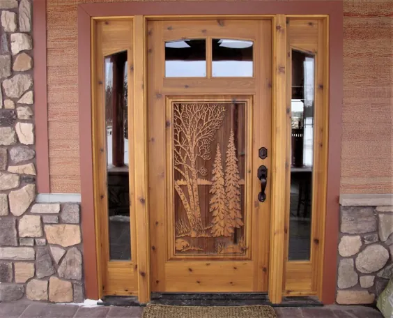 درهای جلوی چوبی تراشیده شده |  شرکت Great River Door