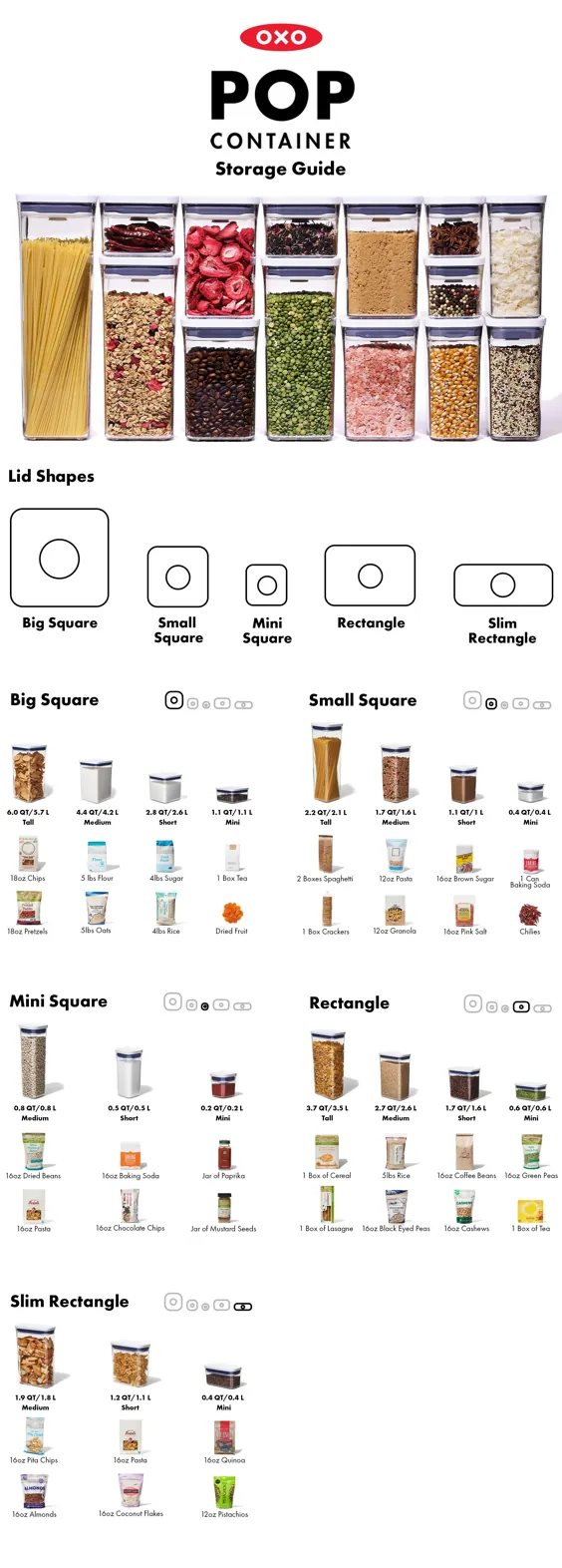 راهنمای ظروف OXO POP - نحوه استفاده از ظروف ذخیره سازی مواد غذایی خشک