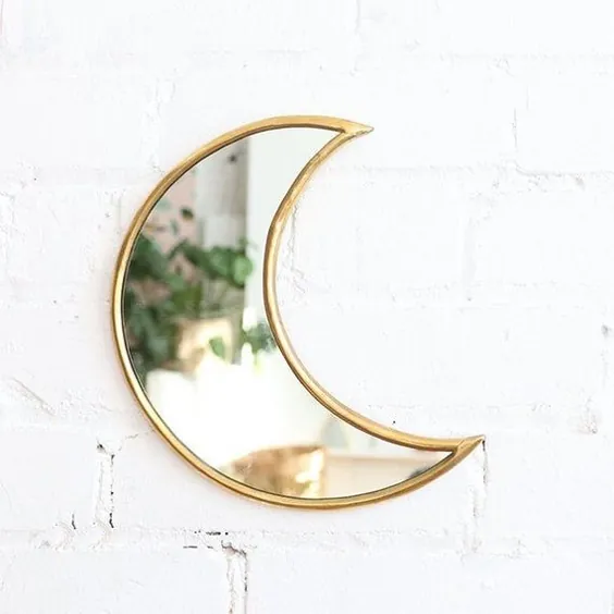 آینه ماه طلای برنجی دست ساز |  اتسی