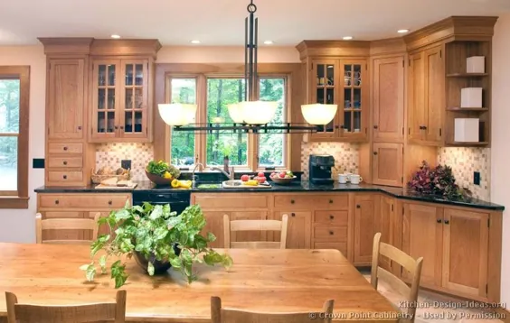عکس آشپزخانه - سنتی - کمد آشپزخانه چوبی سبک (صفحه 5)