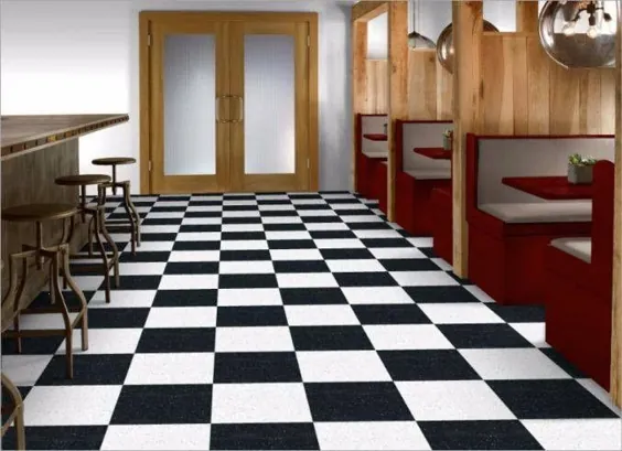 آرمسترانگ Classic Black 51910 Standard Excelon Imperial Texture VCT Floor Tile 12 "x 12" (45 Sq. Ft / جعبه)