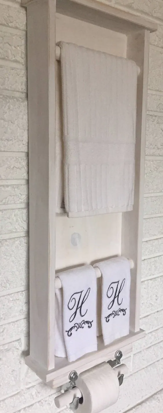 نگهدارنده کاغذ توالت حمام ساحلی قفسه حوله دریایی |  اتسی