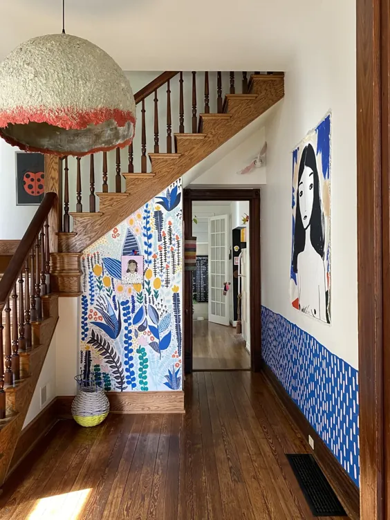 هر اتاق در این خانه 115 ساله با رنگ آمیزی DIY تغییر شکل داده است