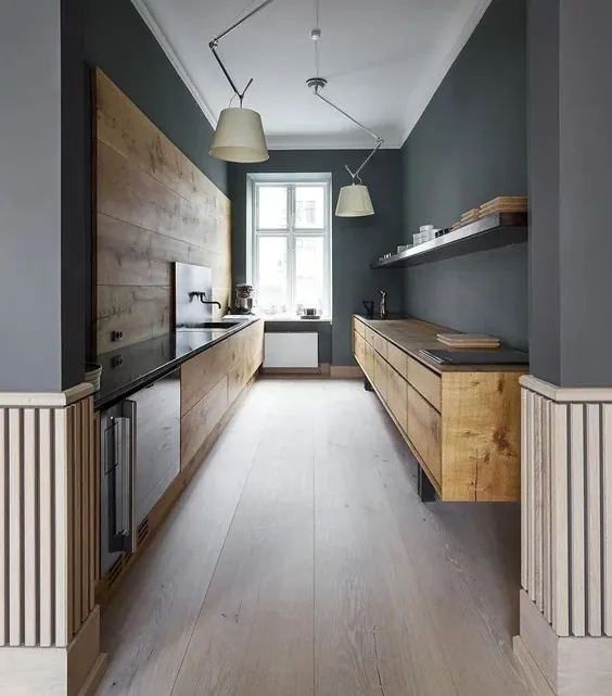 کابینت های آشپزخانه لاکی سبک سفارشی چوب جامد