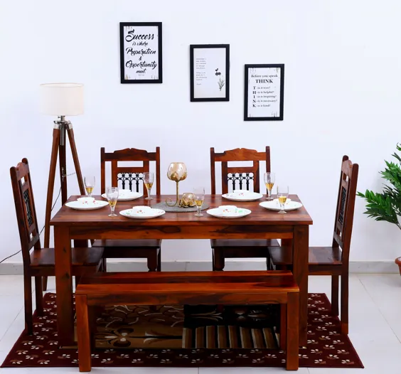 میز ناهار خوری چوب Sheesham - فروش پیشنهادی هولی سود - 55٪ تخفیف - مبلمان Jodhpuri