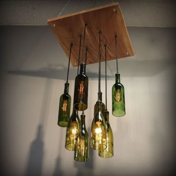 Lampe aus Flaschen selber machen: 40 خنک DIY-Ideen