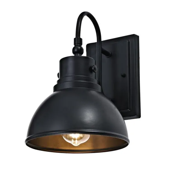 Addington Park 1-Light Black Vintage Outdoor Wall Sconce-31766 - انبار خانه