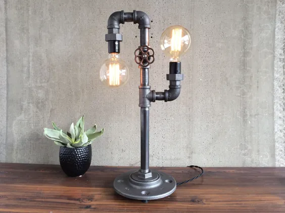 چراغ لامپ صنعتی ادیسون - لامپ میز آهنی