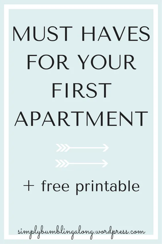 باید برای اولین آپارتمان خود داشته باشید