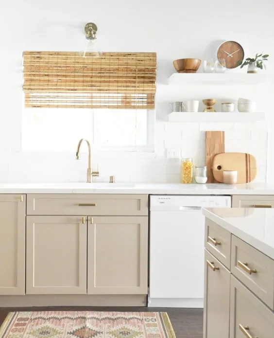 رنگ های رنگ آمیزی کابینت آشپزخانه زیبا (سفید نیستند) - استودیوی طراحی ولز