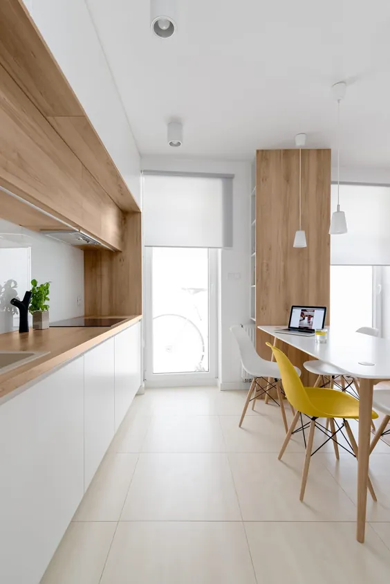 Mieszkanie mim 081 architekci minimalistyczna kuchnia |  احترام گذاشتن