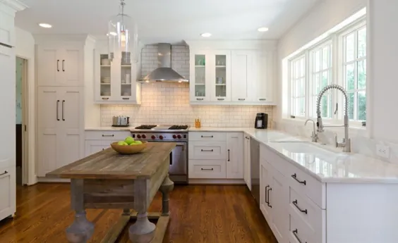 روندهای مینیمالیستی - کابینت های آشپزخانه سفید برای ظاهری شیک و ساده