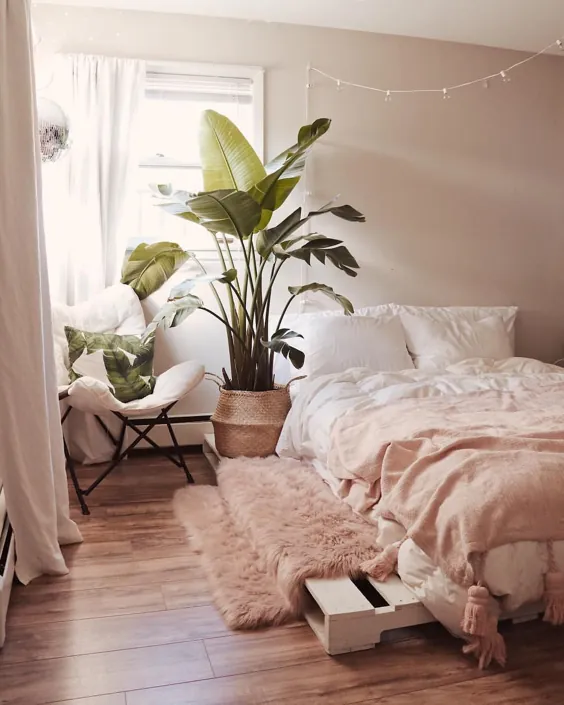 7 اتاق خواب زرق و برق دار صورتی که می توانید در خانه کاملاً آنها را بازسازی کنید
