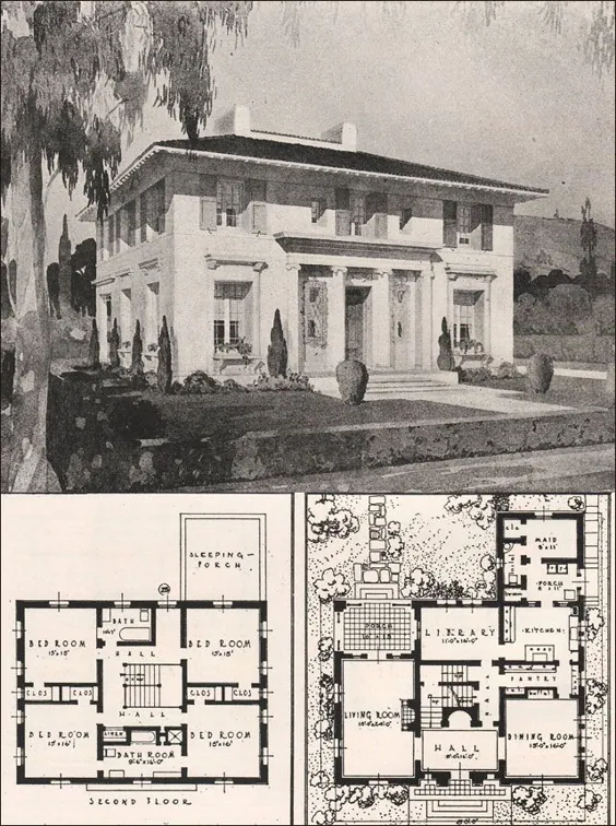 خانه سبک رنسانس ایتالیا - فرانسیس پیرپونت دیویس - 1916 معماری کالیفرنیا